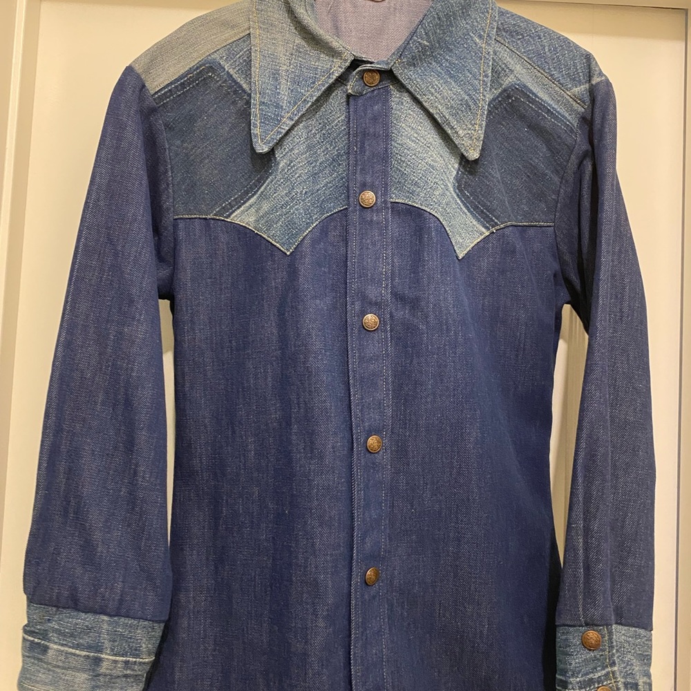 70’s Los Angeles denim designer Antonio Guissepe button up